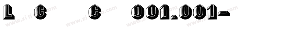 LeeCaps Caps001.001字体转换